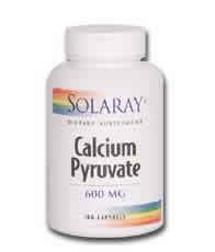 Calcium Pyruvate 100ct 600mg from Solaray