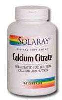 Calcium Citrate 120 vcaps 250mg from Solaray