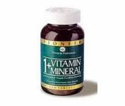 1+ Vitamin Mineral Multiple Iron Free 120 caps Vegetarian from PIONEER