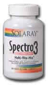 Spectro 3 - Three Daily Tablet 180ct from Solaray