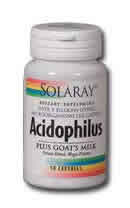 Acidophilus plus goat's milk 100ct 3bil from Solaray