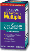 My Favorite Multiple w/Coral Calcium & Zeaxanthin 60 caps from NATROL