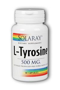 Free-Form L-Tyrosine 50ct 500mg from Solaray