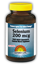 Yeast Based Selenium, 200 mcg 100ct from Natures Life