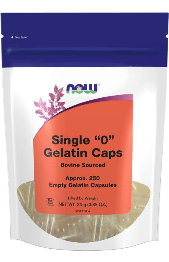 NOW: GEL CAPS '0' 250 CAPS