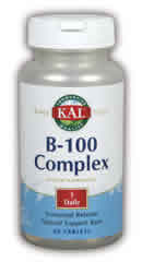 B-100 Complex S.R. 60ct 100mg from Kal