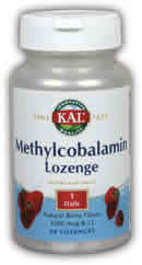 Methylcobalamin 1000mcg Sublingual Lozenge Natural Berry Flavor 60ct from Kal