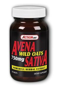 Avena Sativa Wild Oats 50ct 750mg from Action Labs