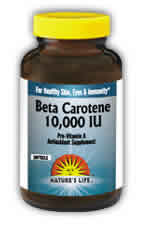 Beta Carotene 10,000 IU 100ct from Natures Life