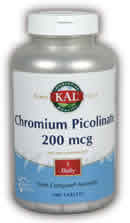 Chromium Picolinate 200ct 200mcg from Kal