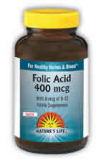 Folic Acid, 400 mcg 200ct from Natures Life