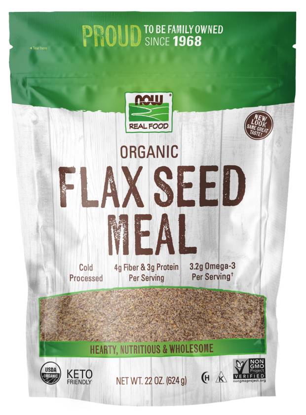 NOW: Organic Flax Seed Meal 22oz