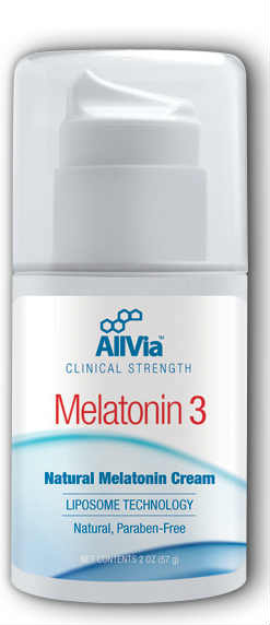 Allvia: Melatonin 3 Cream Unscented (Pump) 2oz