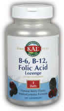 B6, B12 Folic Acid Lozenge 60 ct from Kal