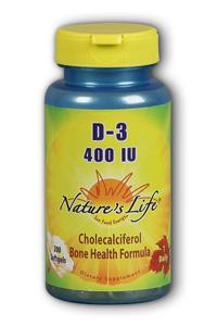 Vitamin D 400IU 200ct Softgel from Natures Life