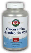 Glucosamine, Chondroitin & MSM 60ct from Kal