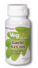 Organic Garlic 50ct 625mg from Veglife