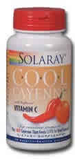 Cool Cayenne with Buffered C 60ct 40000hu from Solaray