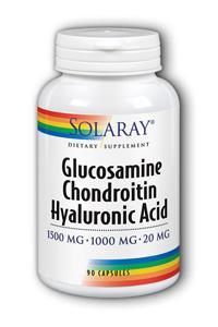 Glucosamine Chondroitin and Hyaluronic Acid 90ct from Solaray