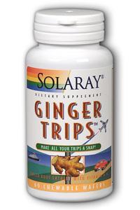 Ginger Trips Chewable 60ct 67mg from Solaray