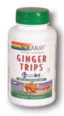 Ginger Trips Gumlet 30ct 135mg from Solaray