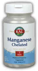Chelated Manganese 100ct from Kal