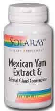 Mexican Yam Extract and Adrenal Gland Concentrate 100ct 500mg from Solaray
