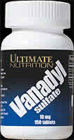 VANADYL SULFATE 10MG 75TABS 75 tabs from ULTIMATE NUTRITION