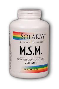 MSM 180ct 750mg from Solaray