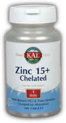 Zinc-15 Amino Chelate 100ct 15mg from Kal