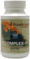 B Complex 75 60 caps from FOODSCIENCE OF VERMONT