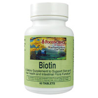 Biotin 60 tabs from FOODSCIENCE OF VERMONT