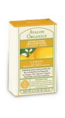 Bar Soap Moisturizing Exfoliating Lemon 4.5 oz from AVALON ORGANIC BOTANICALS
