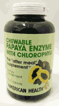 Papaya Enzyme w/Chlorophyll Chewable 600 tabs from AMERICAN HEALTH