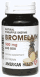 Pineapple Enzme Bromelain 500mg 60 tabs from AMERICAN HEALTH