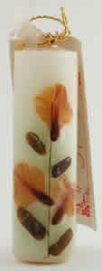 Flower Candle Vanilla Square 1 1/2 from AUROSHIKHA CANDLES & INCENSE
