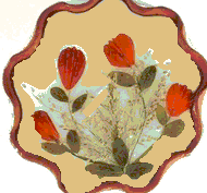 Flower Candle Orange Blossom Flower Shape 3 3/8 from AUROSHIKHA CANDLES & INCENSE