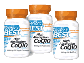 High Absorption CoQ10 100mg 60 caps Vegetarian from Doctors Best