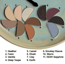 FlowerColor Eyeshadow Sapphire (1/2 pan) .05 oz from ECCO BELLA
