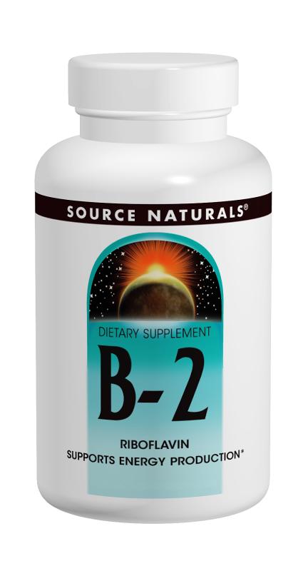 SOURCE NATURALS: Vitamin B-2 100 mg 250 tabs