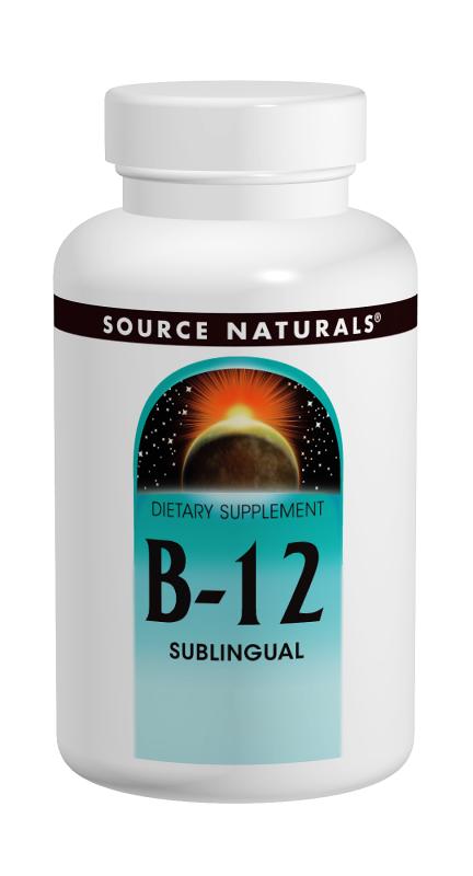 SOURCE NATURALS: Vitamin B-12 Sublingual 2000 mcg 50 tabs