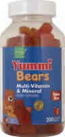 Yummi Bears Multi-Vitamin & Mineral Value Size 200 bears from YUMMI BEARS (HERO NUTRITIONAL PRODUCTS)