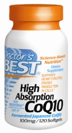High Absorption CoQ10 100mg 120 SoftGels from Doctors Best
