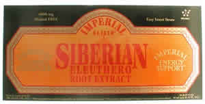 Siberian Eleuthero Extract Vials 30x10ml from IMPERIAL ELIXIR/GINSENG COMPANY