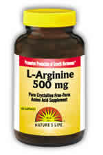 L-Arginine, 500 mg 50ct from Natures Life