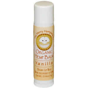 Organic Hemp Lip Balm Vanilla .14 oz from MERRY HEMPSTERS