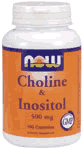 CHOLINE & INOSITOL 250/250mg 100 CAPS 100 CAPS from NOW