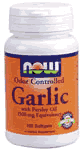 GARLIC ODOR CNTRLD 2500mg  100 SGELS 1 from NOW