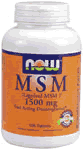 M.S.M 1500mg  100 TABS 1 from NOW