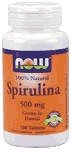 SPIRULINA 500mg  100 TABS 1 from NOW